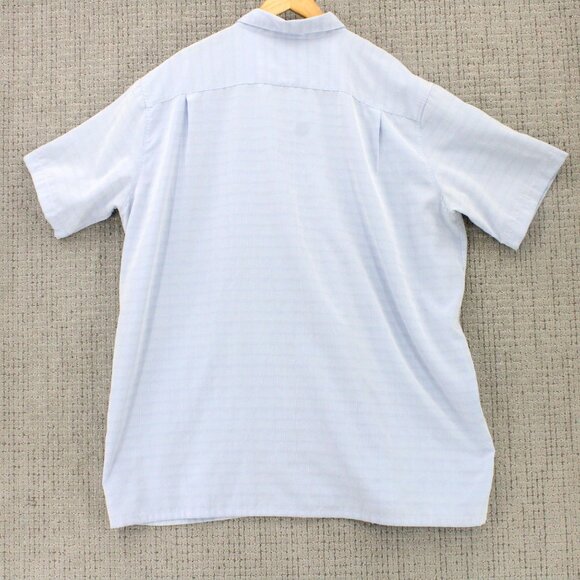 JF J.Ferrar Shirt Mens 2XL Blue Plaid Button Down Casual Short Sleeve Collared - Picture 2 of 10